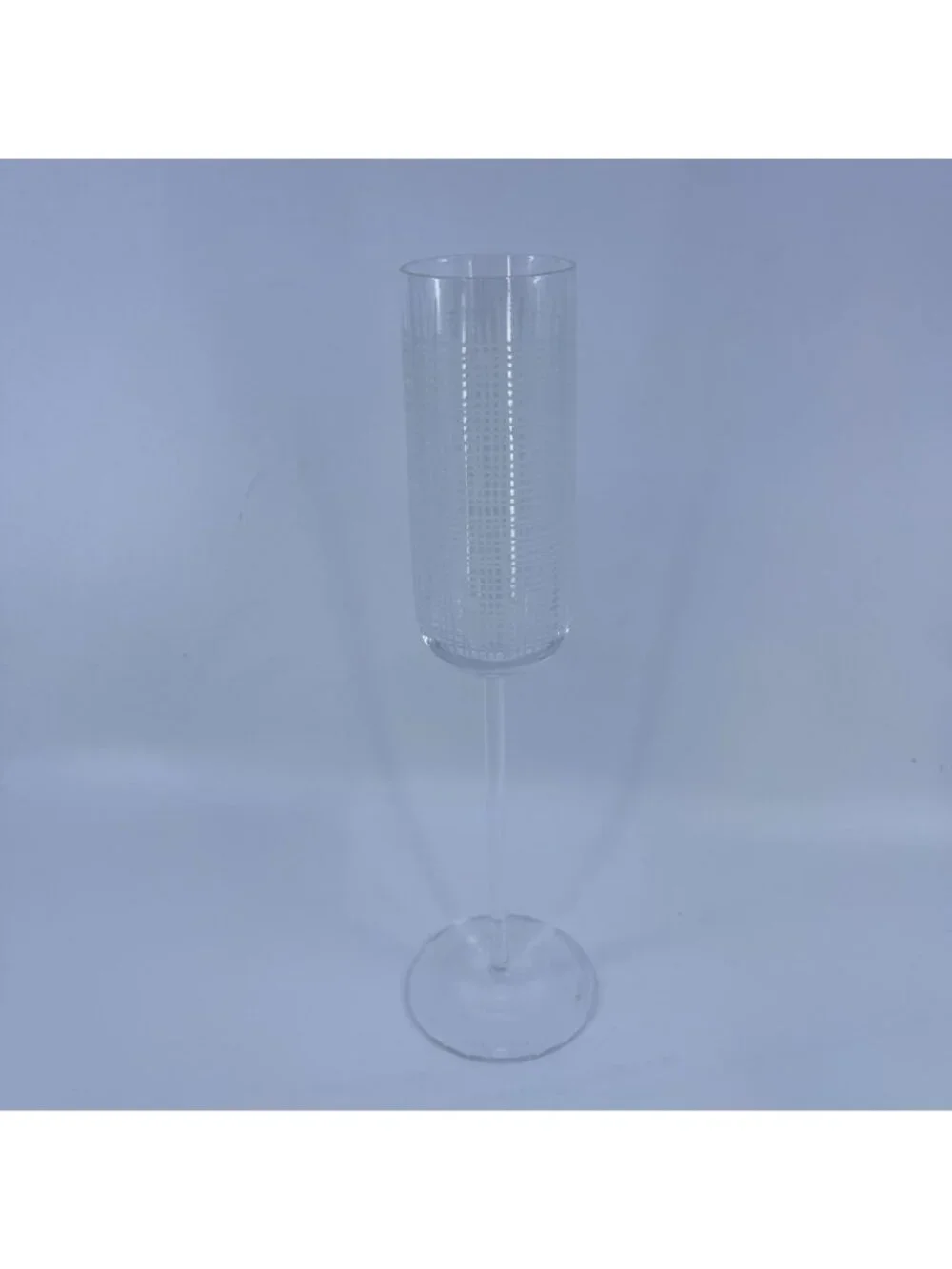 vintage salviati etched crystal champagne flutes with unique patterns set of 3